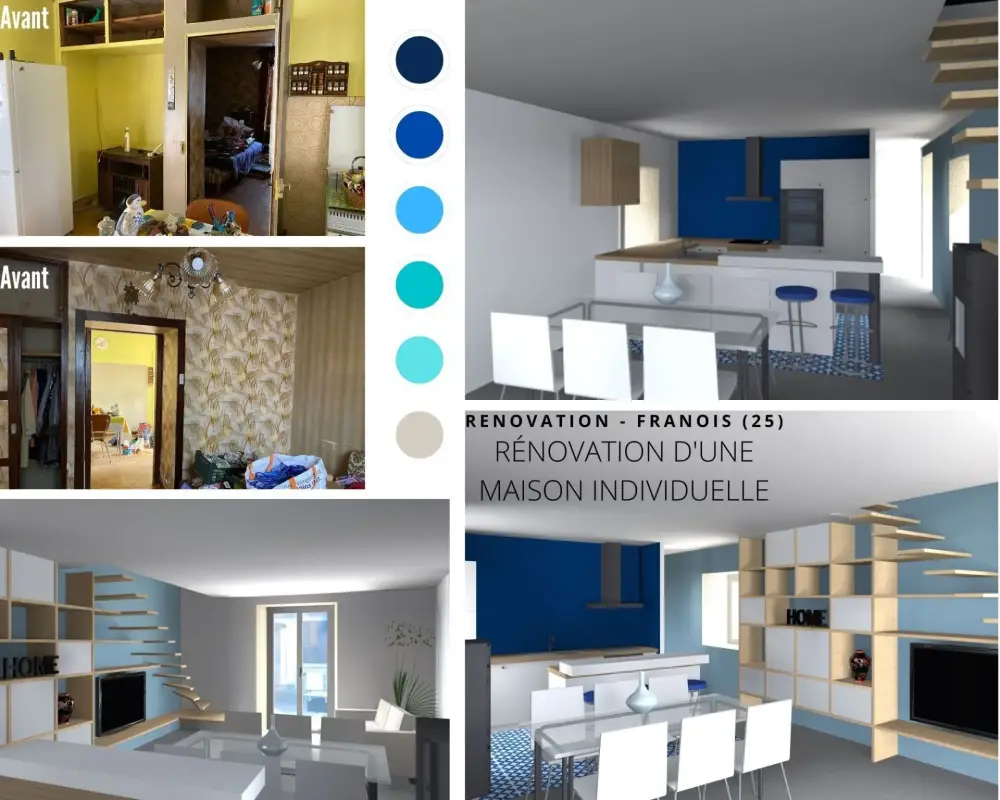 rénovation d'une maison individuelle