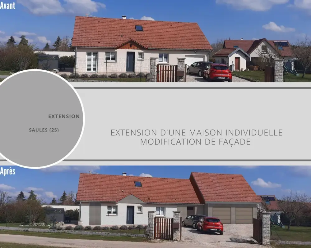 extension d'une maison individuelle